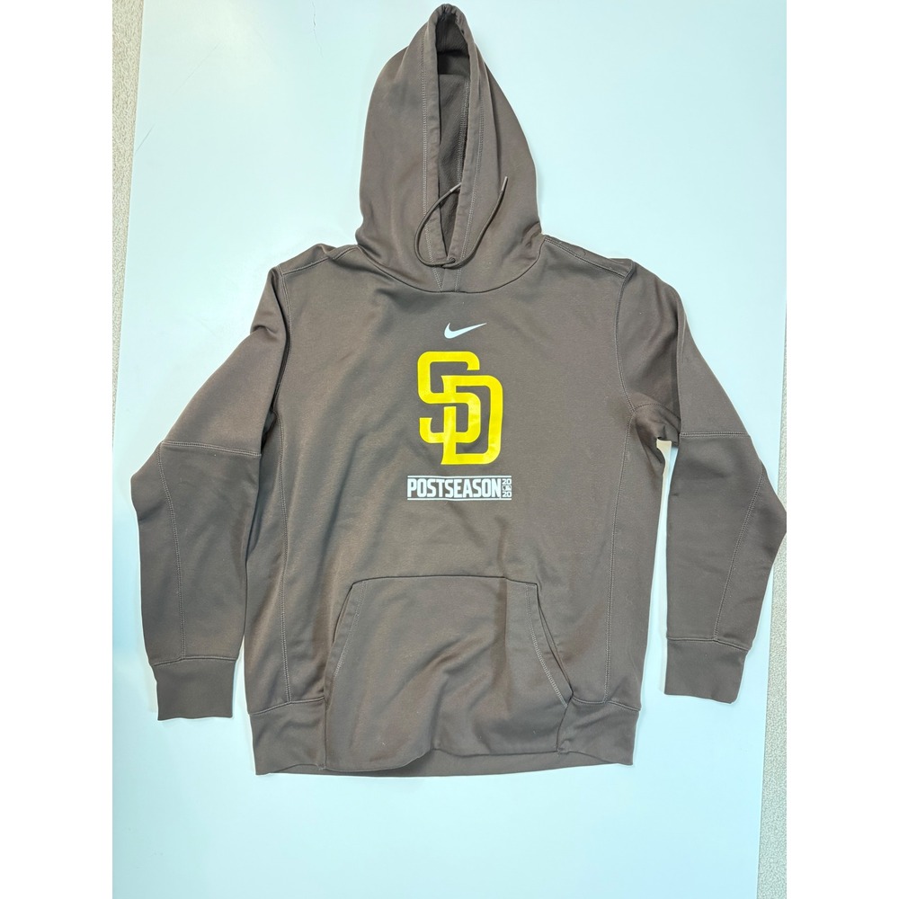 Nike San Diego Padres Postseason Brown Hoodie Sweatshirt Men's‎ Large
